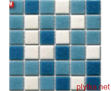 Мозаика R-MOS А11/33/32 AVERAGE (на бумаге) , 327x327x4 голубой матовая