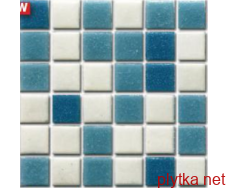 Мозаика R-MOS А113332 (на бумаге) , 327x327x4 голубой матовая