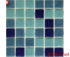 Мозаика R-MOS А323537 , 327x327x4 голубой матовая
