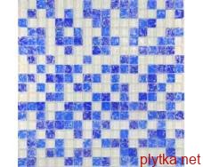 450 Мозаїка мікс білий-синій колотий-блакитний колотий