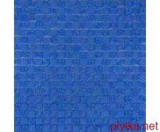 531 Мозаїка шахматка блакитний матовий-блакитний колотий