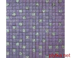 569 Мозаика микс фиолетовый рельеф-фиолетовый-платина рельеф