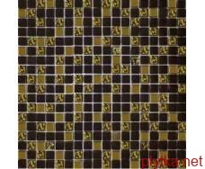 915 Мозаїка мікс шоколад-рельєфне золото-золото