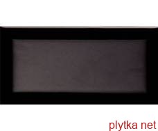 Керамічна плитка PLAQUETA METRO NEGRO BRILLO , настінна, 150x75 чорний 150x75x0 глянцева