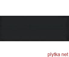 Керамическая плитка PERGAMO настенная чёрная , 400x150 черный 400x150x0 глазурованная 