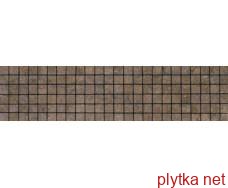 Мозаика PALACE fascia mosaico nero lev., 10x41x0.95 коричневый 100x410x0 матовая