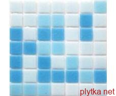 Мозаика Glmix16, 32,7х32,7 белый 327x327x0 глянцевая синий