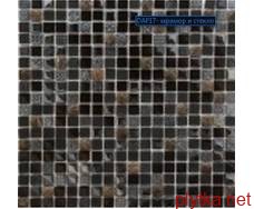 Мозаика DAF17, 30х30 микс 300x300x0 глянцевая черный