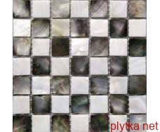 Мозаїка C-MOS MSY014, 32,5х32,5 мікс 325x325x20 матова білий чорний
