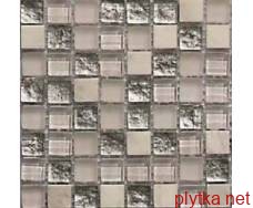Мозаїка T-MOS DF01+G01+ARISTON, 30х30 чорний 300x300x8 глянцева