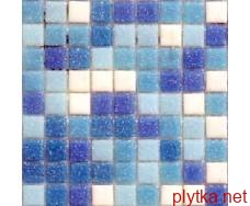 Мозаика R- MOS MIX (X1131323335), 31,8х31,8 синий 318x318x6 матовая
