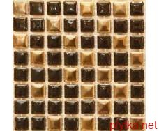 Мозаика S-MOS SP0158, 31,6х31,6 коричневый 316x316x8 глянцевая бежевый