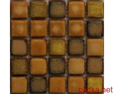 Мозаїка S-MOS EF2304, 31,6х31,6 коричневий 316x316x8 матова темний