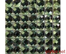 Мозаїка S-MOS DIAMOND DARK GREEN, 30,5х30,5 зелений 305x305x4 глянцева