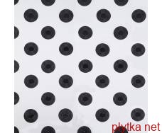 Керамічна плитка GEOMETRY CIRCLE 600X600 D11 білий 600x600x0 глазурована чорний