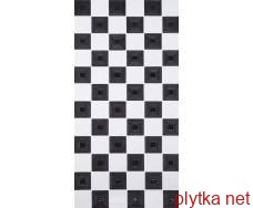 Керамічна плитка GEOMETRY SQUARE 295X595 D6 білий 595x295x0 глазурована чорний