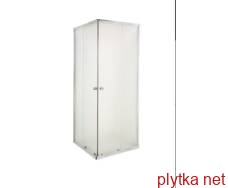 Квадратна душова кабіна PARLA, профілі: хром, матове скло 80x80 см