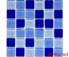 Керамическая плитка Мозаика ML-MOS MIX AG02 голубой 20листов 30*30 синий 300x300x0