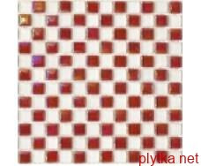 Керамическая плитка Мозаика S-MOS HCK60+MA10 красный 300x300x5