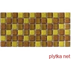 Керамічна плитка Мозаїка S-MOS HT(SI02+SI03+E50) RED GOLD бежевий 300x300x8