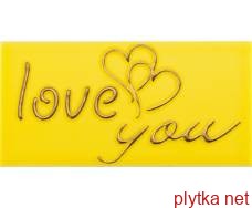 Керамічна плитка SANDRA LOVE 1 YL 76X152 D22/G жовтий 76x152x0 глазурована