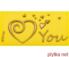 Керамическая плитка SANDRA LOVE 2 YL 76X152 D22/G желтый 76x152x0 глазурованная 