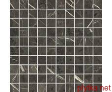 Керамогранит Мозаика 30*30 Pantheon Marble_06 Mos-Re Luc 754825 черный 300x300x10 глянцевая глазурованная 