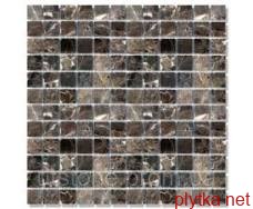 Мозаика Стар. МКР-4С (15х15) 6 мм Dark Mix черный 15x15x6 матовая
