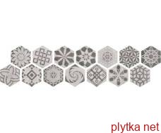 Керамическая плитка Esagona Grey 18x21 серый 180x210x10 матовая