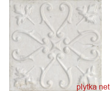 Керамічна плитка AGED WHITE ORNATO 2 білий 200x200x8 матова