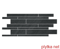 Керамическая плитка Lavagna Nera Muretto Nat черный 300x600x8 матовая