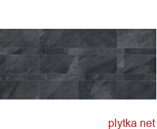 Керамічна плитка Lavagna Nera 60х120 Matt.Rett чорний 600x1200x8 структурована