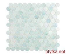 Мозаика Мозайка 30,1*31,3 Crystal Mint Circle 573C голубой 301x313x0 рельефная глянцевая