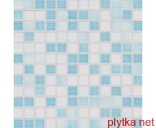 Мозаика GDM02061 - City Mosaic 5379 белая-синяя 30x30 300x300x0