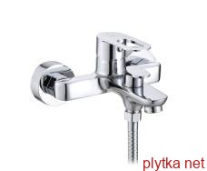 Змішувач для ванни Lidz Latwa 006 (з душовим гарнітуром) (k35) LDLAT006CRM45414 Chrome