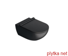 SFERA Унітаз підвісний безободковий, чорний матовий 54x35
