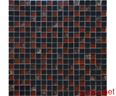 2076 Мозаїка мікс чорний камінь 300x300x0