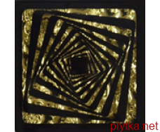 Тако вставка для підлоги Квадрат золото рифл.  66x66x8