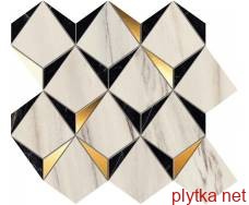 Керамічна плитка Мозаїка 9MDB MARVEL DREAM DIAMONDS BIANCO-BLACK MOSAICO 32,9x35,8 світло-сірий 329x358x0