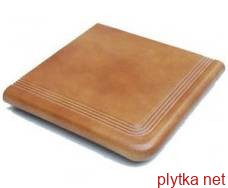 Керамическая плитка Плитка Клинкер ESQUINA FIOR ALDONZA ступень угловая оранжевый 330x330x54 глазурованная 