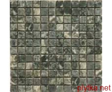 Керамічна плитка Мозаїка C-MOS VERDE ALPI POL темний 15x15x15