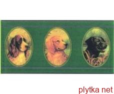 Керамічна плитка DOGS фриз зелений 100x200x6
