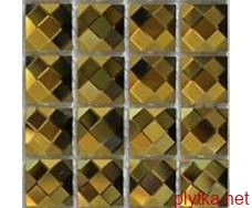 Керамическая плитка Мозаика S-MOS DIAMOND 2 (GOLDEN) желтый 305x305x4