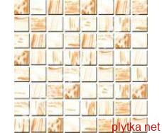 Керамическая плитка Мозаика R-MOS 20G12  WHITE бежевый 327x327x4 матовая