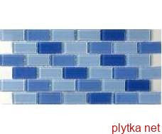 Керамічна плитка Мозаїка S-MOS HT156 MIX C BLUE синій 300x300x4