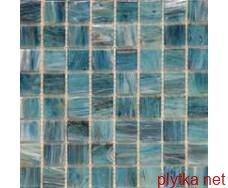 Керамическая плитка Мозаика R-MOS 20GY33 GOLD BLUE синий 327x327x4