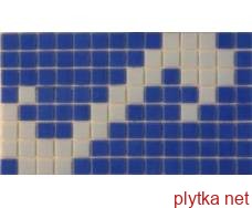 Керамічна плитка Мозаїка ML-MOS MB687 BORD VIOLA фриз синій 175x305x6