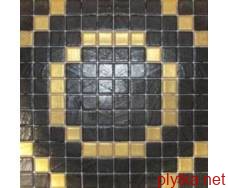 Керамическая плитка Мозаика DIBUJO CIRCULOS темный 25x25x6