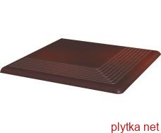 Керамічна плитка Клінкерна плитка CLOUD BROWN 30х30 (кутова сходинка) 0x0x0