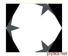 Керамогранит Керамическая плитка STELLA NERO 22x25 (шестигранник) (плитка для пола и стен) 0x0x0